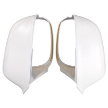 Car White Without Holes Rearview Mirror Cover Side Mirror Cover for Q5 2010-2018 Q7 2010-2015