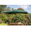Dark Green Rectangular 3m x 2m Wooden Garden Parasol 1