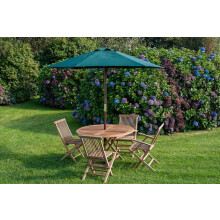 Teak Garden Market Dark Green 2.5m Outdoor Parasol