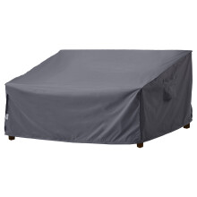 F&J Outdoors Garden Sofa Covers Waterproof 3 Seater Bench Cover Deep Seat Couch Protective Covers Rattan Patio furniture Cover (Grey 208x99x61/89cm)