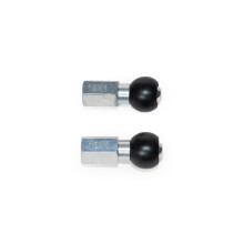 Burley COHO? Nutted Axle Bike Trailer Axle Adapter, M10 x 1.0, Black/Silver