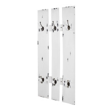 HAKU M?bel Wardrobe White, MDF, Metal - Size: W 40 cm X H 100 cm X D 9 cm, Style: Urban Collective