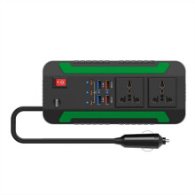 300W 12V24V 110V220V Przetwornica Samochodowa Przetwornica Samochodowa Przetwornica Napięcia Adapter USB QC3.0 Typu C Szybkie Ładowanie