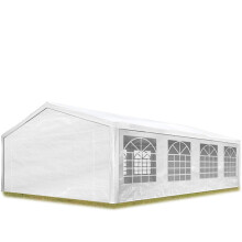 Marquee Garden Tent 5x8 m Gazebo approx. 180 g/m? PE tarpaulin 100% waterproof white