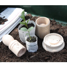 Greena? Seedling Paper Potter - Makes 2 Sized Paper Pots! Eco-friendly - No more plastic pots!
