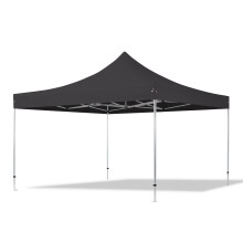 TOOLPORT 4x4m PES 800 Pop up gazebo PROFESSIONAL Aluminium 40 mm, black