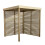 Forest Garden Modular Pergola with 2 Side Panel Pack 1
