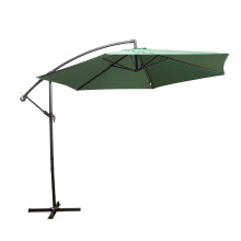 Alfresia 3m Cantilever Garden Parasol ? Large Offset Outdoor Sun Shade with Crank Handle, Steel Frame Patio Parasol with Base