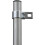 KOOKABURRA Kookaburra 9ft 10" / 3m Galvanised Shade Sail Pole With Bracket Clamp 1