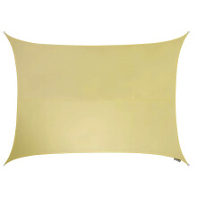 Kookaburra Waterproof Garden Sun Shade Sail Canopy in Sand 98% UV Block (3m x 2m Rectangle)