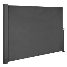 CASARIA? Nosara Extendable Side Awning | 180 x 300 cm | Privacy, Sun & Wind Protection Screen | Perfect for Balcony, Patio and Garden | Anthracite