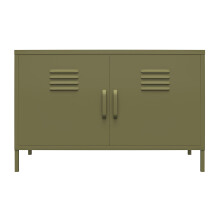 DHP Furniture Bradford 2 Door Metal Accent Cabinet Green