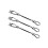 KOOKABURRA Advanced Stainless Steel Accessory Fixing Kit for Sail Shades Square Triangle (4) 2