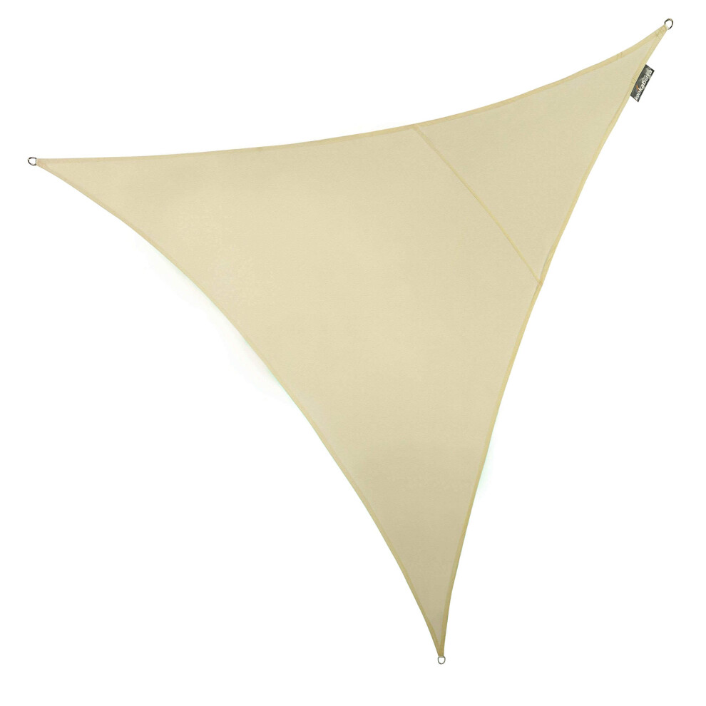 Kookaburra Waterproof Garden Sun Shade Sail Canopy In 98% Uv Block (5M Triangle) Ivory