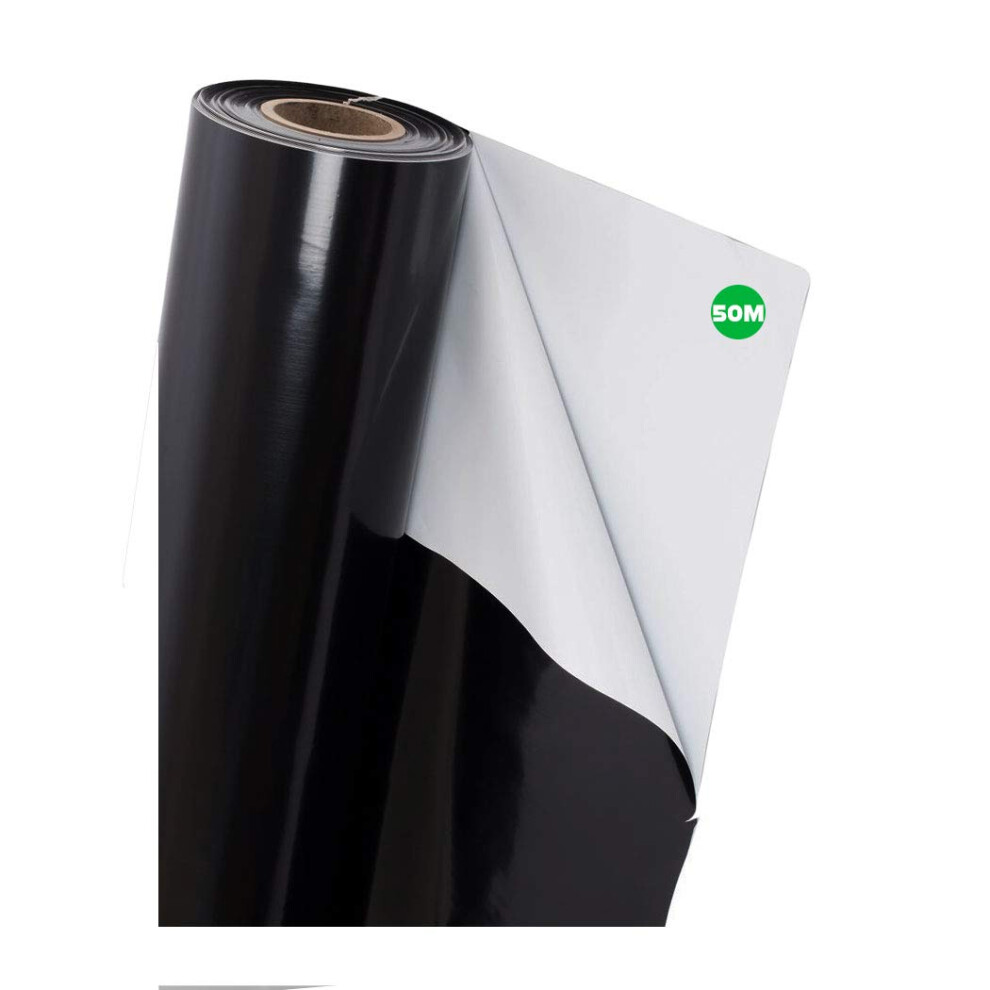 Lighthouse And Mylar Reflective Grow Film 2M X 50M Roll Black/White
