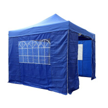 All Seasons Gazebos | 3x3m Heavy Duty Pop Up Gazebo with Removable Walls, Weight Bags, Rope, Pegs and Carry Bag (Royal Blue)