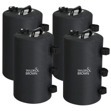 Taylor & Brown 4 Pack Canopy Gazebo Water Weights Bag, 4 Leg Weights, Portable 10L Water Bag Windproof for Outdoor Pop Up Tent, Canopies, Gazebo,