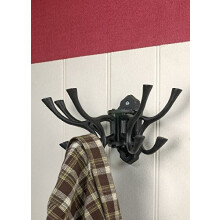 Traditional Black Iron Swivel Hook/Rack