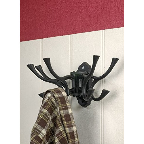 Traditional Black Iron Swivel Hook/Rack 1