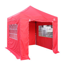 All Seasons Gazebos 2.5x2.5m Heavy Duty Fully Waterproof Pop up Gazebos and 4 Side Walls - Red
