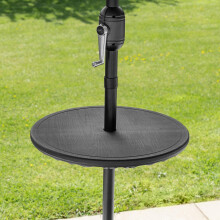 HARRIER Parasol Table ? Durable & Weather-Resistant Parasol Side Table ? Easy to Install with Screw-On Fixings ? Compatible with 40mm Parasol Poles ?