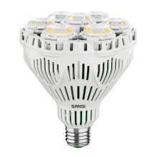 SANSI 40W Grow Light Bulb for Indoor Plants,Full Spectrum Grow Light, E27 Grow Lamp with Optical Lens for High PPFD,No Dimmable