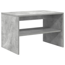 Mobile TV - HELLOSHOP26 - 60x40x40 cm - Legno ingegnerizzato grigio cemento - Mobile TV/ Tavolino versatile - Grande spazio di archiviazione