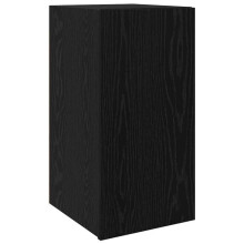 Wand-TV-Möbel - HELLOSHOP26 - 30,5 x 30 x 60 cm - Ingenieurholz - Schwarz - Platzsparend