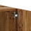 Meuble TV - HELLOSHOP26 - 100x35x40 cm - Bois d'ingénierie - 2 modules combinables - Rangement fermé 6