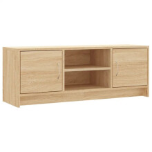 TV-Möbel - HELLOSHOP26 - 102 x 30 x 37,5 cm - Sonoma-Eiche - Großer Stauraum - Spanplatten