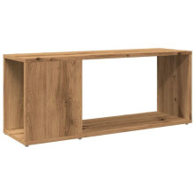 TV-Möbel - HELLOSHOP26 - 80 x 24 x 32 cm - Eichenholzwerkstoff - Großer Stauraum - Klassisches Design