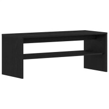Mobile TV - HELLOSHOP26 - 100x40x40 cm - Rovere nero - Grande spazio di stoccaggio - Legno ingegnerizzato