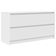 TV-Möbel - HELLOSHOP26 - 100x35x54 cm - Weiß - Ingenieurholz - Großer Stauraum