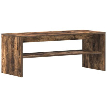 TV-Möbel - HELLOSHOP26 - TV-Möbel aus rauchigem Eichenholz - 100 x 40 x 40 cm - Ingenieurholz - Großer Stauraum