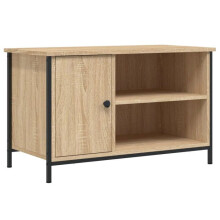 TV-Möbel - HELLOSHOP26 - Klassisches TV-Möbel - Sonoma-Eiche - 80x40x50 cm - Beine aus Eisen