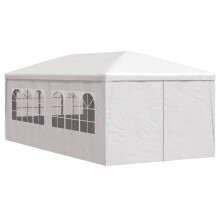 vidaXL Party Tent 3x6m with 6 Walls White Patio Garden Gazebo Marquee Pavilion