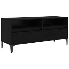 TV-meubel - HELLOSHOP26 - Rustiek TV-meubel in Scandinavische stijl - 100 x 34,5 x 44,5 cm - 1 lade (kogellagers) - IJzeren poten