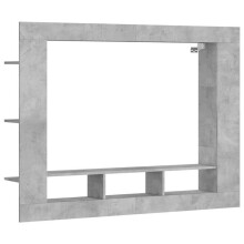 TV-Möbel - HELLOSHOP26 - 152x22x113 cm - Wandmontierbar - Ingenieurholz - Beton Grau