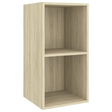 Wand-TV-Möbel - HELLOSHOP26 - Modular - Sonoma-Eiche - Ingenieurholz - 37x37x72 cm