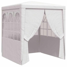 "vidaXL Professional Party Tent with Side Walls 2.5x2.5m - Water- Outdoor Gazebo Marquee with Steel Frame and Panoramic Window"