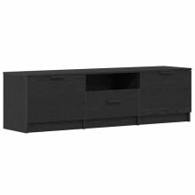 TV-Möbel - HELLOSHOP26 - 140 x 35 x 40 cm - Weiß - Ingenieurholz & Stahl - Schublade im schlichten Design