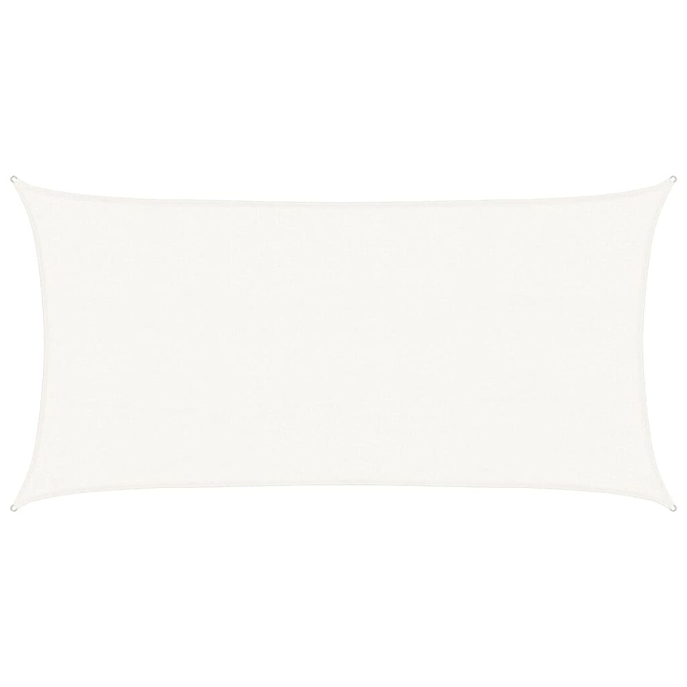 Vidaxl Outdoor Sunshade Sail: Canvas Canopy - Hdpe, Mould And Uv Resistant, Ideal For Garden, Terrace, Playground Or Balcony White