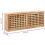 VidaXL vidaXL Solid Walnut Wood Shoe Storage Bench - Compact, Multipurpose & Durable - Natural Color, Convenient Storage and Seating Solution 2