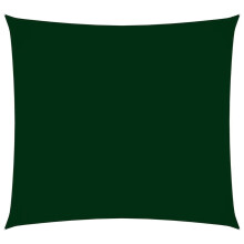 vidaXL Sunshade Sail - 3x3m Square Sunscreen Canopy in Dark Green with UV & Rain Protection, Oxford Fabric, Easy Mount with Ropes