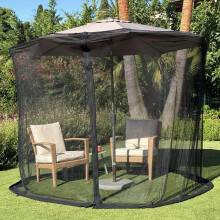 Mosquito Net for Umbrella 7.5 FT | Large Sizes & Fabric Designed for Outdoors | Insect House Screen Netting for Patio, Porch & Garden Terrace |