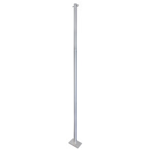 Windhager Basic 10705 Sun Sail Pole Set, Steel Pole, Standing Pole for Sun Sail, Rustproof, Mast Height Max. 240 cm