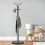 AMBERLINNEN LTD Freestanding Coat Stand with Marble Base, Metal Frame, Multiple Hooks, Black 4