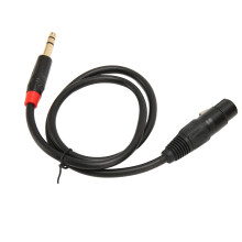 0.75m Female XLR to 6.35mm Jack Audio Cable Instrument Microphone Cable