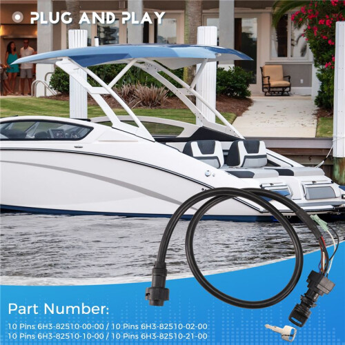 10 Pin Ignition , Waterproof Main  Assy 6H3‑82510‑02‑00 for  Outboard Engine Control Box 2