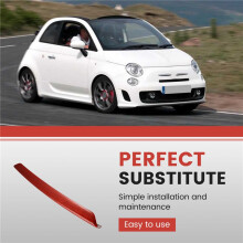 Carbon Fiber Stickers Car Front Bumper Lower Lip Trim for 500 2008-2023 Abarth 595 2017-2023
